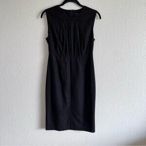 Club Monaco Black Wool Career Shift Dress